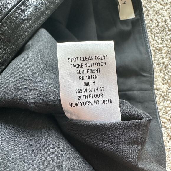 Milly black & cream animal print pencil skirt size 10 - Picture 6 of 9